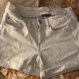 White midi shorts. America Eagle.